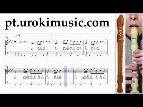 Curso de Flauta Doce B. Silentó - Watch Me (Whip/Nae Nae) Tablatura um-b372