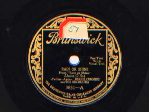 Rain Or Shine by Bernie Cummins and his Orchestra, 1928