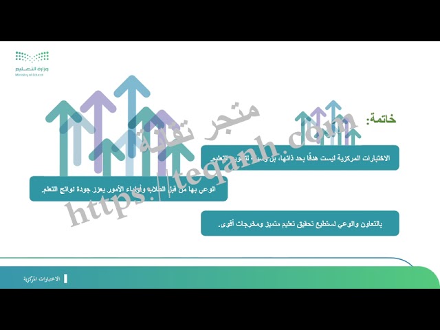 عرض تقديمي تعريفي « الاختبارات المركزية » 1447هـ