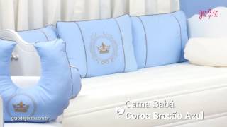 Quarto para Bebê Coroa Brasão Azul | Ref: 54315
