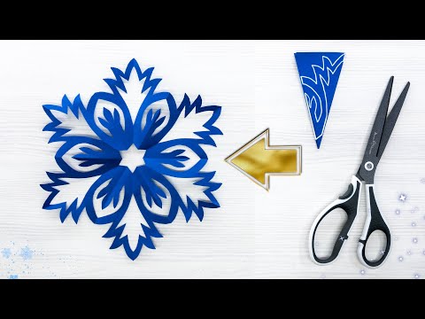 How to Make a Beautiful Paper Snowflake from A4 Paper | DIY Winter Craft Tutorial