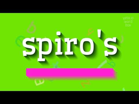 How to say "spiro's"! (High Quality Voices)