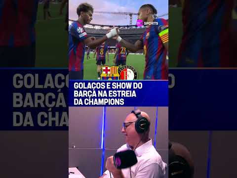 POV VOCÊ NA CABINE COM ANDRE HENNING NARRANDO BARCELONA 5X1 FEYENOORD #shorts