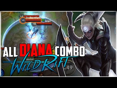 All Diana Combo & Tips in 3 minutes | LoL Wild Rift | LoL Mobile