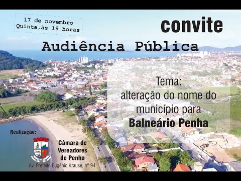 Audiência Pública - Mudança de nome do município