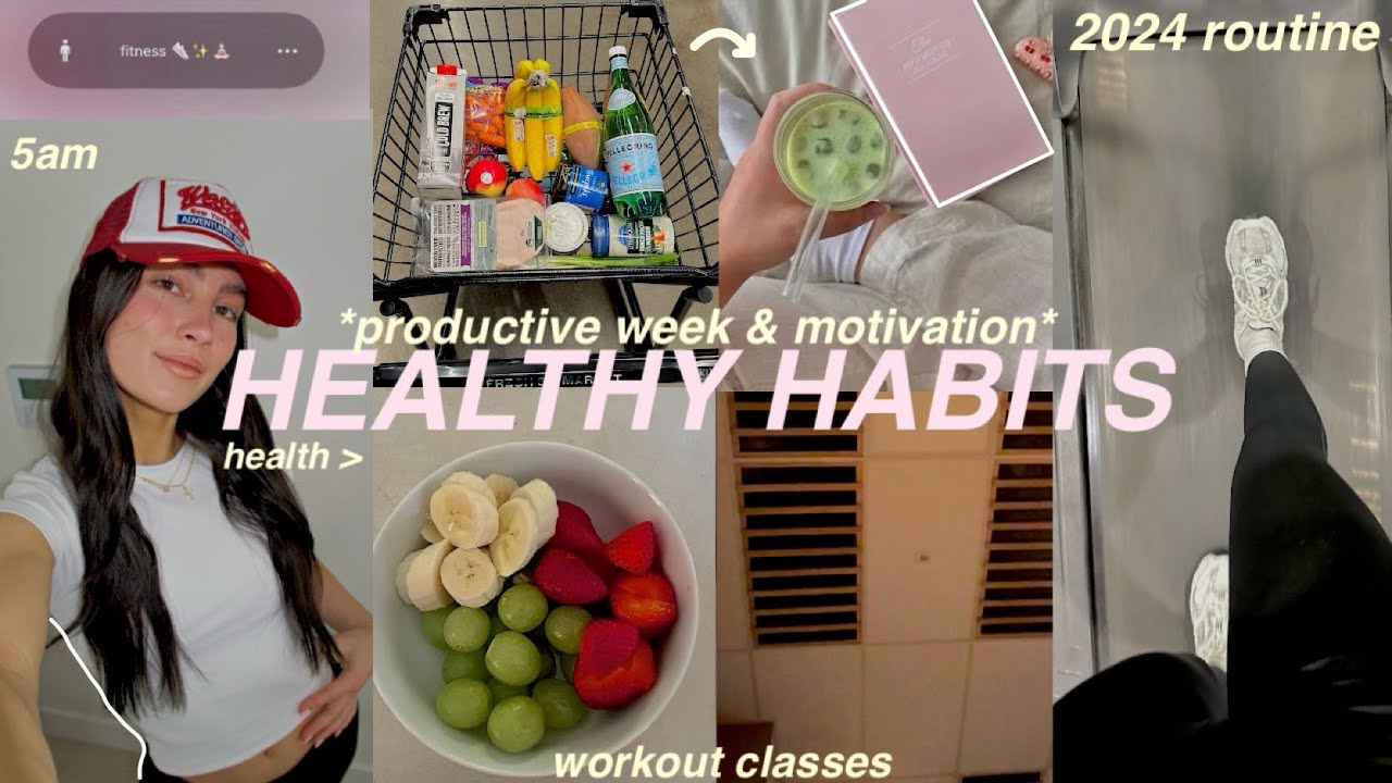 week of my HEALTHY HABITS 🌱🍓 *2024 motivation* maintaining a healthy lifestyle | productive routine