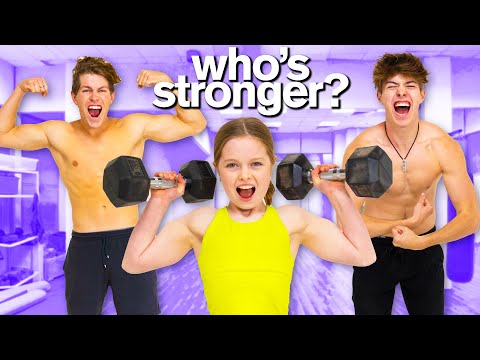 KID vs ADULTS Extreme Strength Challenge ft/ Ben Azelart