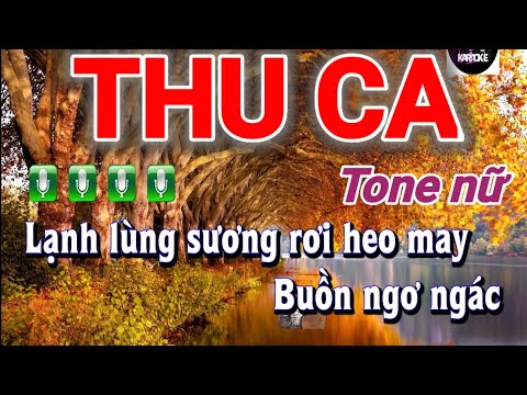 karaoke - Thu Ca (Tango) Tone nữ