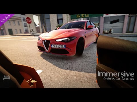 Immersive Realistic Car Crashes - Single #19 - BeamNG.Drive