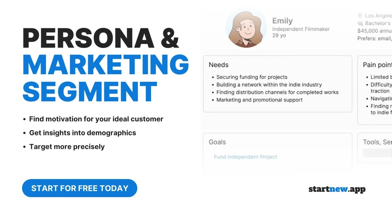 Generate a marketing strategy with startnew.app