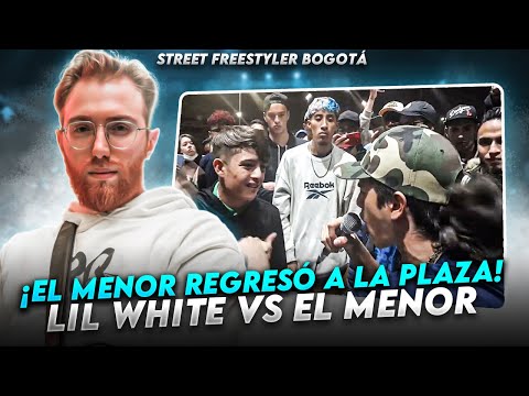 ¡EL MENOR REGRESÓ A LA PLAZA! | LIL WHITE VS EL MENOR STREET FREESTYLER  BOGOTÁ