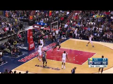 KD dunks and then Steph Curry steals the inbound pass and hits the corner 3