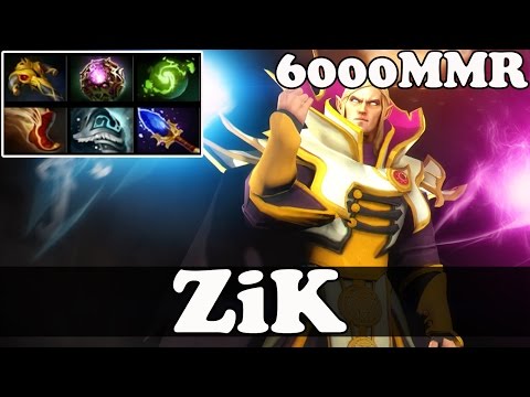 Dota 2 - ZiK 6000 MMR Plays Invoker vol 7 - Ranked Match Gameplay
