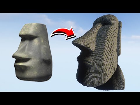 Sculpting 🗿 in Minecraft