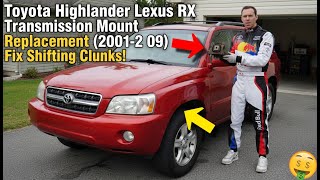 Toyota Highlander Lexus RX Transmission Mount Replacement (2001-2009) | Fix Shifting Clunks!