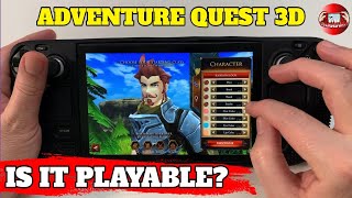 Adventure Quest 3D on Steam Deck - Is this MMORPG Playable?