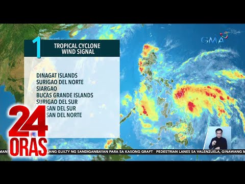 Several areas under signal no.1 due to Tropical Depression Aghon 24 Oras