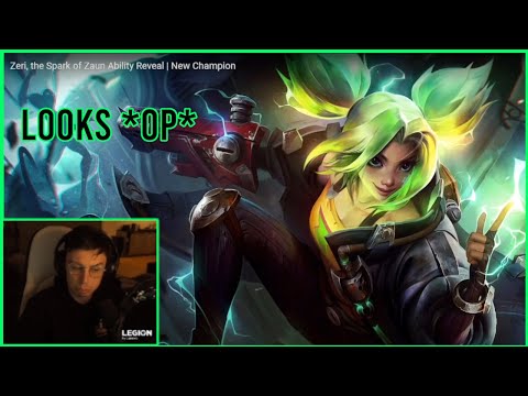 Caedrel Reacts To ZERI's Abilities | New LoL Champ