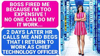 Boss Fired Me Because I'm TOO EXPENSIVE. 2 Days Later VP of HR Calls Me & Begs To Do My IT Work r/PR