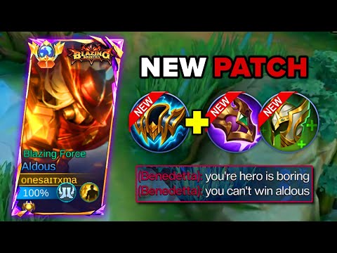 ABUSING THIS NEW PATCH!!! ALDOUS 100% NEW META SUSTAIN DAMAGE BUILD FOR 2025🔥 (you must try!!!)