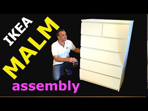 IKEA MALM 6 Chest of drawers Assembly