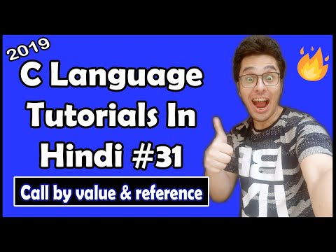 Call by Value Call By Reference In C C Tutorial In Hindi 31