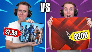 $8 Mousepad vs $200 Mousepad In Fortnite! - Which Is Better