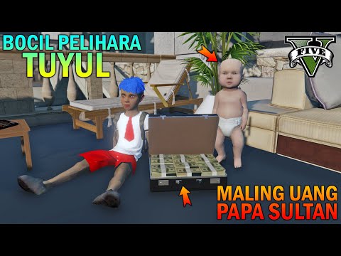 BOCAH SD BERTEMAN SAMA TUYUL!! MALING UANG SULTAN - GTA 5 SULTAN