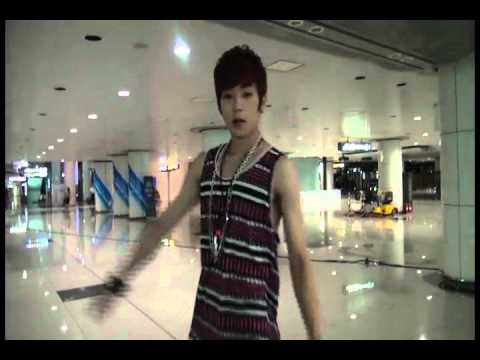 Teen Top Changjo shows off his skateboarding skills for 'Be Ma Girl' MV (behind the scenes)