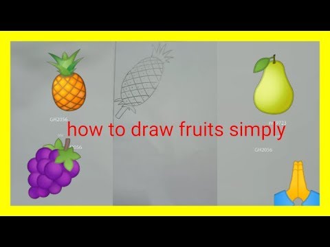 How to draw fruits simply part2
