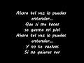 QUE LLORO SIN BANDERA con letra
