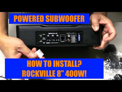 How to Properly Install a Powered Subwoofer in Your Car--8" 400W Rockville!