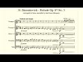 D. Shostakovich: Prelude Op.87 No.3 in G Major arranged for brass ensemble