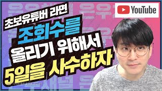 알고리즘분석 / 얼마나 자주 영상을 업로드 해야할까? / 5일을 지켜야 하는 이유