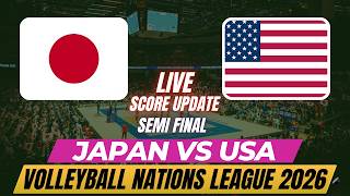 Download lagu Japan Vs USA | Semi Finals | Men's Volleyball Nations League 2026 | Live Score Update mp3