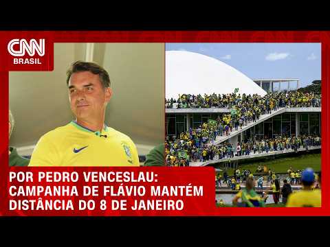 Saiba o motivo da campanha de Flávio manter distância do 8 de Janeiro | CNN 360°