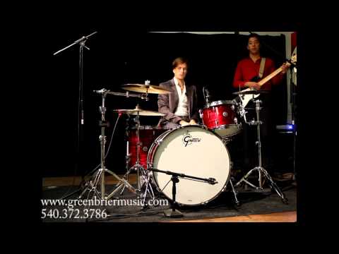 Greenbrier Demo - Gretsch Brooklyn Big Rock (24" Bass) Drum Set w/ Bassist - Red Oyster Pearl