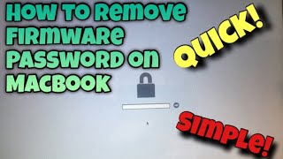 How To Remove Firmware Password On MacBook