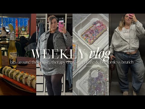 weekly vlog...crafting with the girls, bottomless brunch & revamping the house