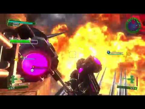 EDF Earth Defense Force 4.1 DLC 1 Online Mission 1 Air Offensive [Hammer Decoy] Inferno