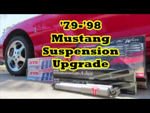 '79-'98 MUSTANG FOX BODY, SN95 SUSPENSION UPGRADE | How to INSTALL New SHOCKS/STRUTS/SPRINGS