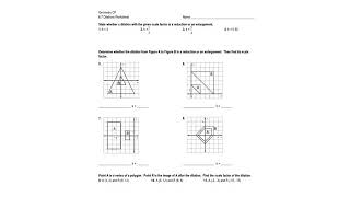 8th Grade Dilations Worksheet