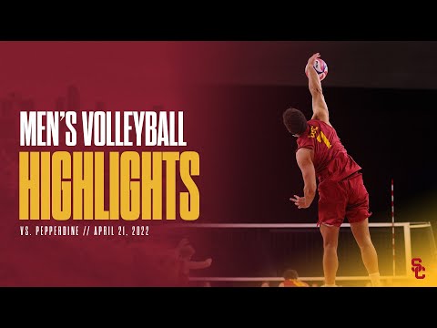 Men's Volleyball: Pepperdine 3, USC 1 - Highlights 4/21/22