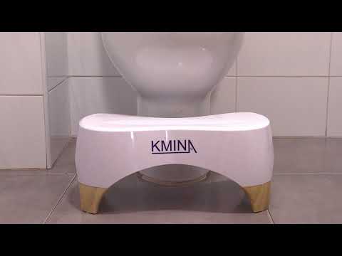 Kmina Taburete Fisiológico para Inodoro (18 cm) Taburetes WC Madera K30015