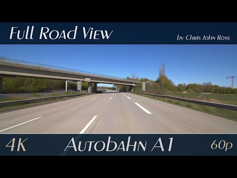 Autobahn (A1), Germany: Stapelfeld - Ahrensburg - "Corona Emptiness III" - 4K (2160p/60p) Ultra HD