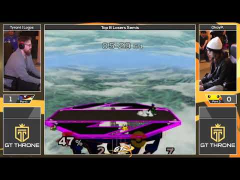 GT-X 2019 Melee Singles Tyrant | Logos vs OkayP.  Top 8 Losers Semis