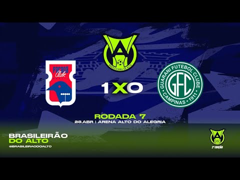 2ºTEMP. - 7ª RODADA: PARANÁ 1x0 GUARANI