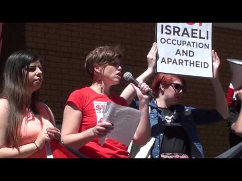 Dana Mustafa joins anti-Israel rally - May 12, 2016&nbsp;_#75