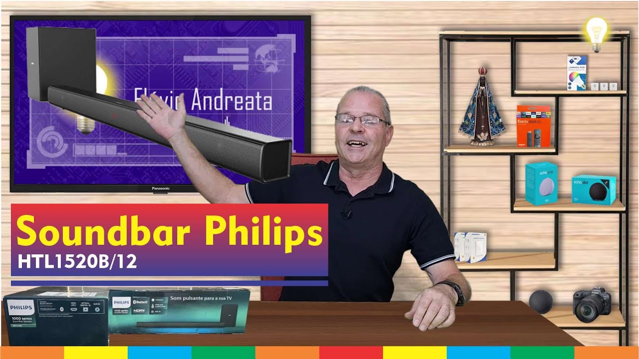 Soundbar Philips HTL1520B/12. Som mais potente. Controle fácil e áudio muito bom.