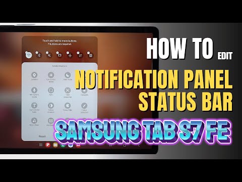 How to Edit Notification Panel Shortcuts on Samsung Galaxy Tab S7 FE